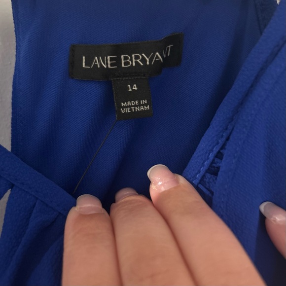 Royal Blue Ruffle Jumpsuit - Picture 6 of 6